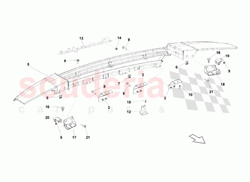 Part Diagram for Lamborghini 407813542C