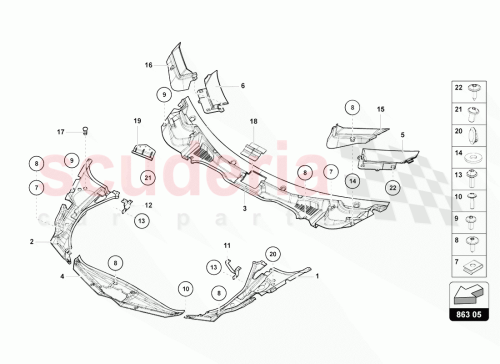 Part Diagram for Lamborghini 470810381B
