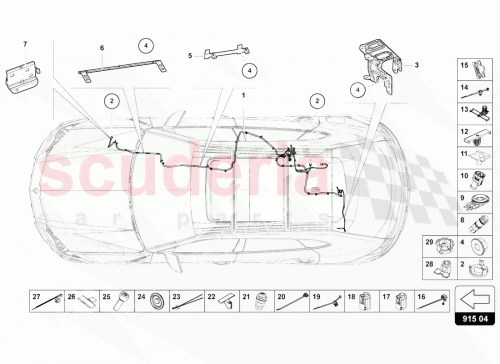 Part Diagram for Lamborghini 3D0971739B
