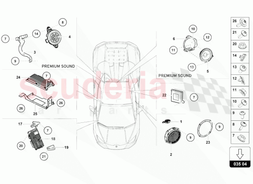 Part Diagram for Lamborghini 4T1863160A