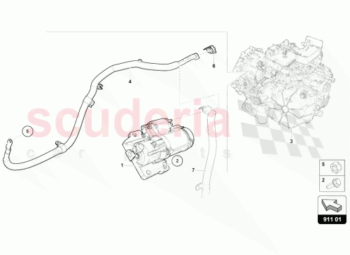 Part Diagram for Lamborghini 4S0972806