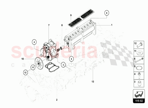 Part Diagram for Lamborghini 07M109570C