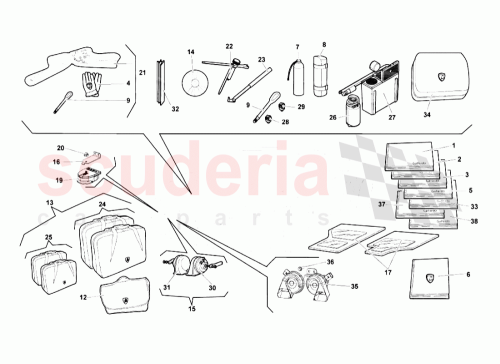 Part Diagram for Lamborghini 0R1400308