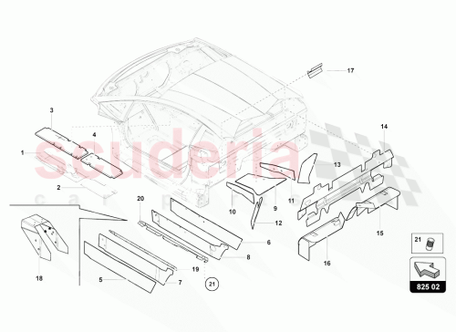 Part Diagram for Lamborghini 470803807D