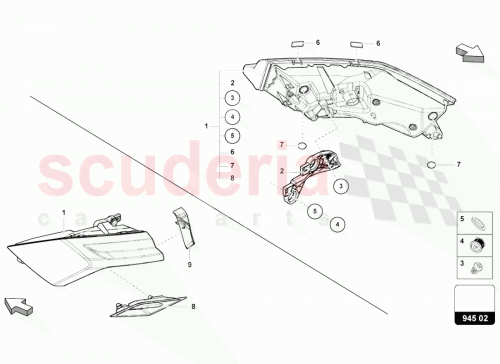 Part Diagram for Lamborghini 4ML945070