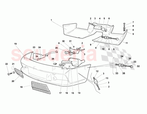 Part Diagram for Lamborghini 410807103