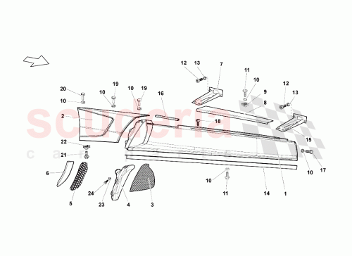 Part Diagram for Lamborghini 410853492B