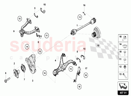 Part Diagram for Lamborghini 4T0407245D
