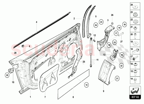 Part Diagram for Lamborghini 470837403G