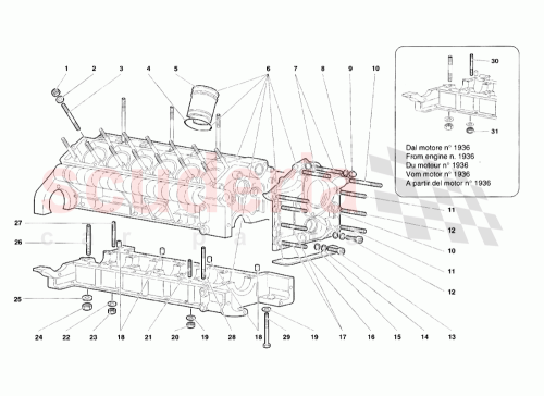 Part Diagram for Lamborghini 008851105