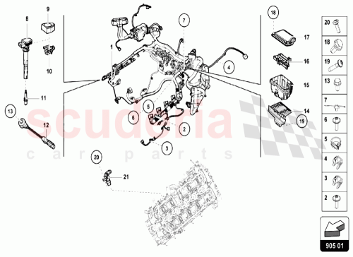 Part Diagram for Lamborghini 4S8971713A