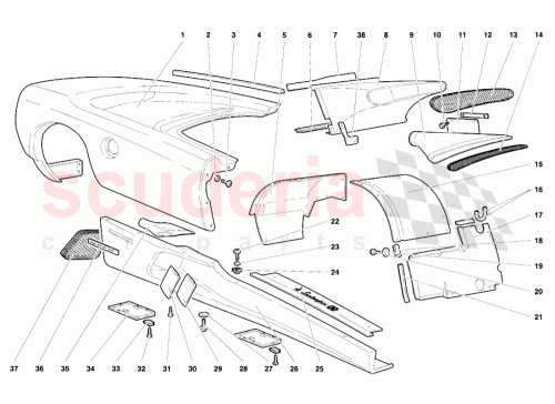 Part Diagram for Lamborghini 009411520
