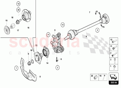 Part Diagram for Lamborghini 470505433H