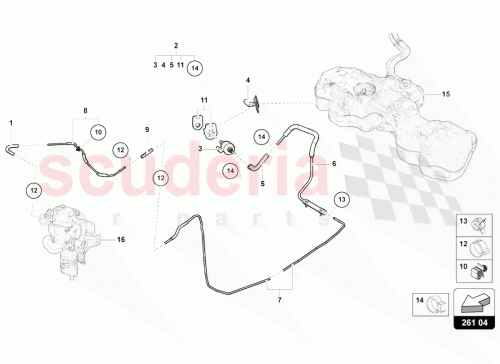 Part Diagram for Lamborghini 4M0261491Q