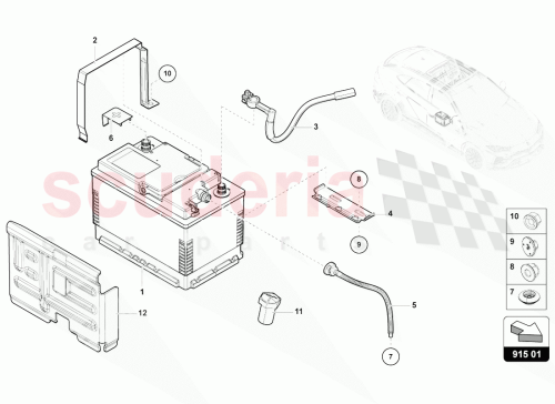 Part Diagram for Lamborghini 4M0804815B