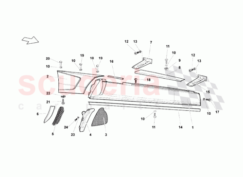 Part Diagram for Lamborghini N91136801