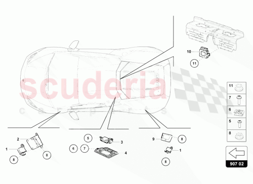 Part Diagram for Lamborghini 4T0907777C