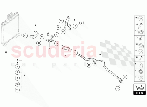 Part Diagram for Lamborghini 4H0121671D