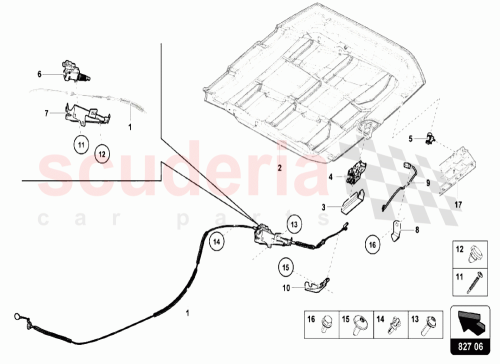 Part Diagram for Lamborghini 4T7827606A