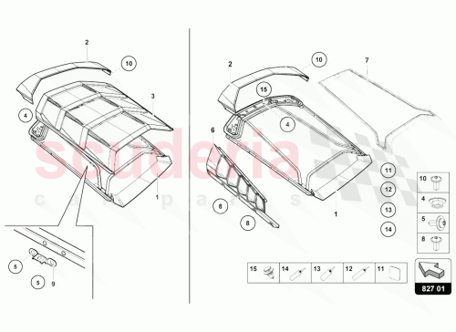 Part Diagram for Lamborghini 4T0827023G
