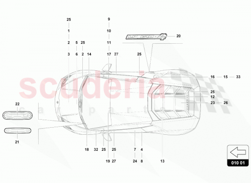 Part Diagram for Lamborghini 4T0010518