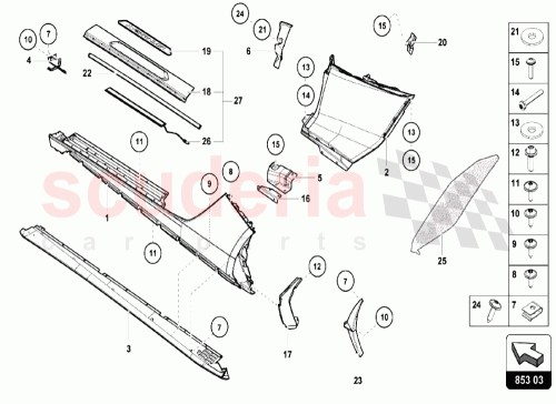 Part Diagram for Lamborghini 470853174