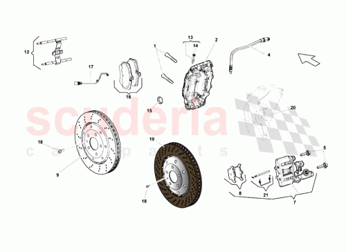 Part Diagram for Lamborghini 400615405AG