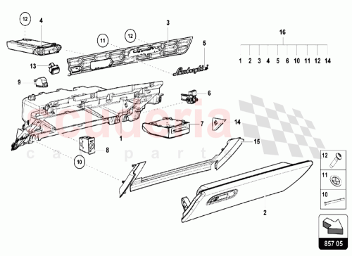 Part Diagram for Lamborghini 2K0919234C