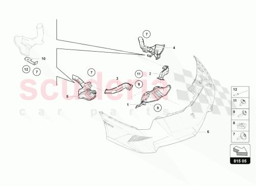 Part Diagram for Lamborghini 470805825K
