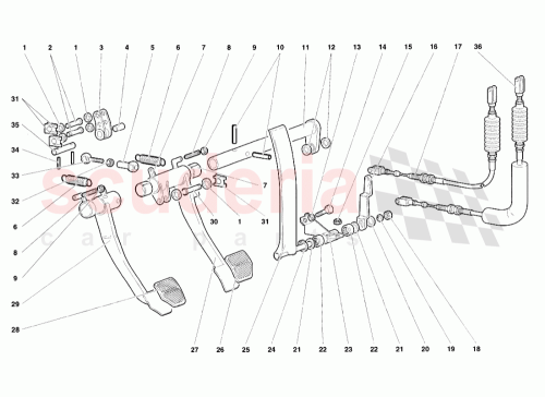 Part Diagram for Lamborghini 0042001105