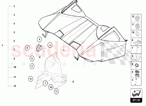 Part Diagram for Lamborghini 4T7825300