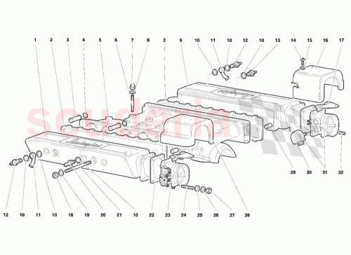 Part Diagram for Lamborghini 008301030