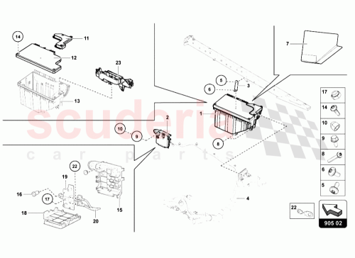 Part Diagram for Lamborghini N90450201