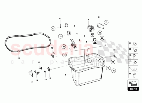 Part Diagram for Lamborghini 475863144D