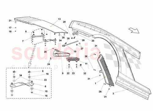 Part Diagram for Lamborghini 408827923