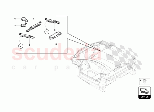 Part Diagram for Lamborghini N10604701