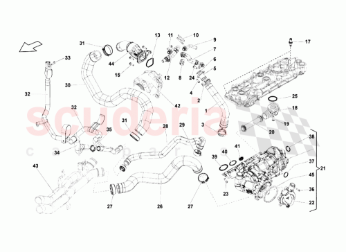 Part Diagram for Lamborghini 07L115009AC