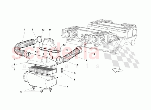 Part Diagram for Lamborghini 07M133843