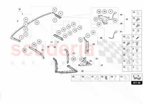Part Diagram for Lamborghini 4T7845429