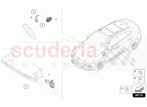 Part Diagram for Lamborghini 4ML951210B