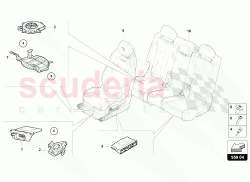 Part Diagram for Lamborghini 4M6959760B