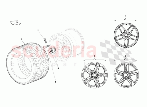 Part Diagram for Lamborghini 410601017AN