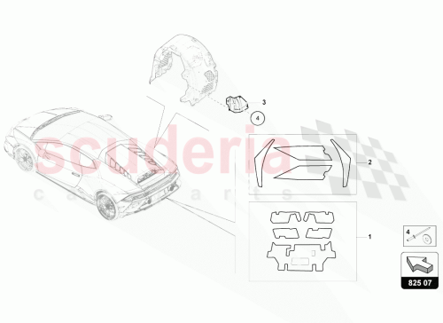 Part Diagram for Lamborghini 4T0807517B