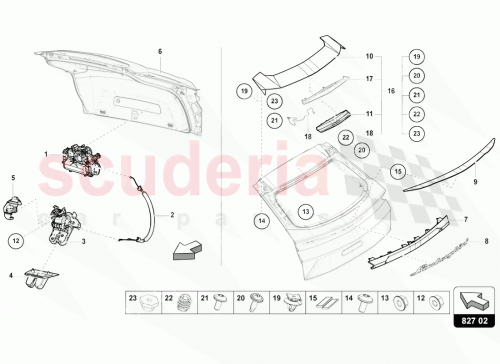 Part Diagram for Lamborghini 4ML827931GRU