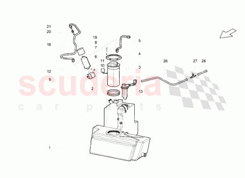 Part Diagram for Lamborghini 407201214A