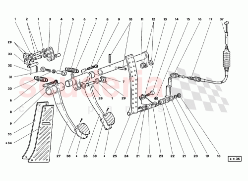 Part Diagram for Lamborghini 004238042