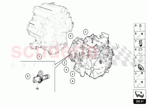 Part Diagram for Lamborghini 0BZ300041F002