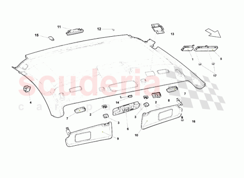 Part Diagram for Lamborghini 408857552A