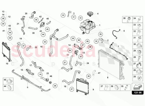 Part Diagram for Lamborghini 4M0121218F