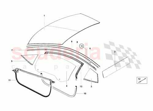 Part Diagram for Lamborghini 470845300C